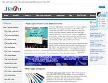 Tablet Screenshot of jfiberoptic.com